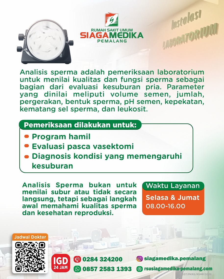 Pentingnya Analisis Sperma untuk Program Hamil di RSU Siaga Medika Pemalang
